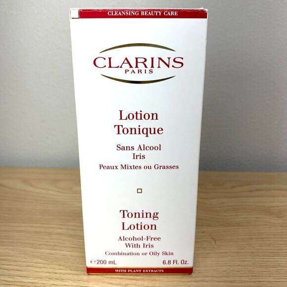 Clarins Paris Toning Lotion 400ml/13.5oz with Iris Alcohol-Free Sealed in Box - Picture 3 of 6